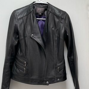 Cole Haan Lambskin Leather Jacket